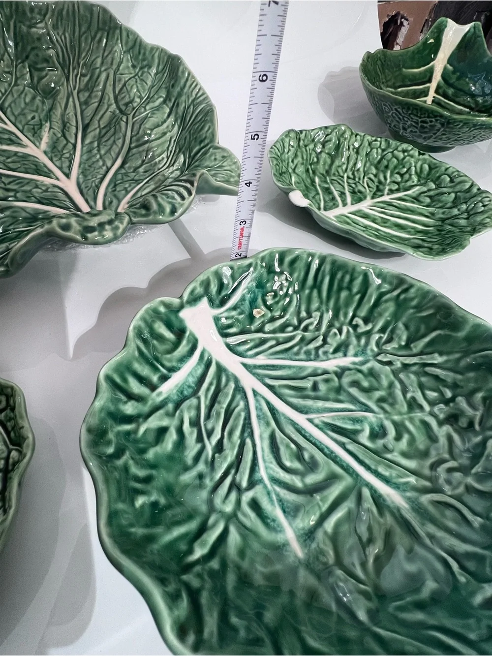 Vintage Olfaire Cabbage Leaf Bowl Mold #807 made in Portugal